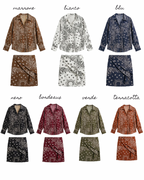 Coordinato bandana 100% cotone (camicia + gonna)