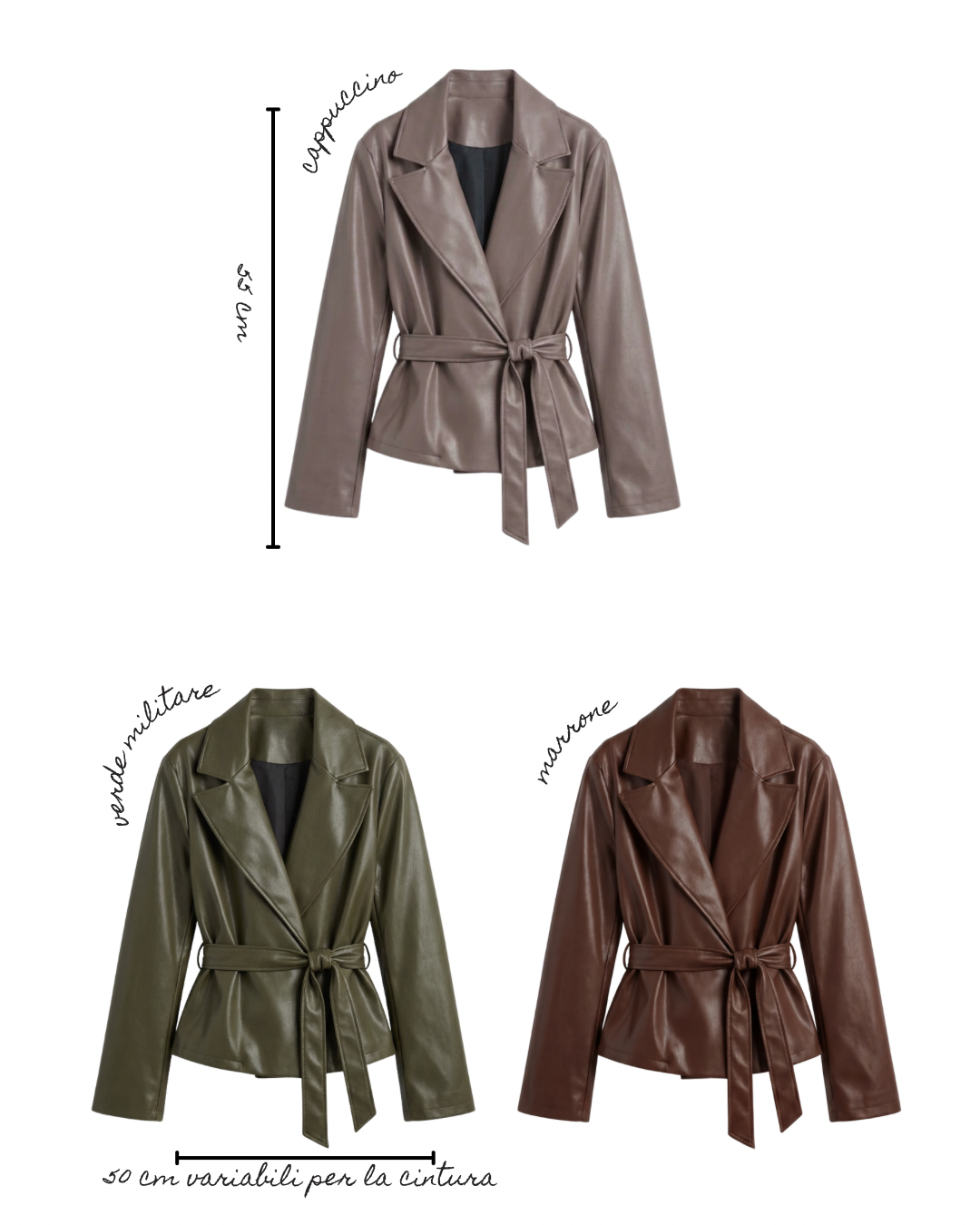 Giacca blazer similpelle