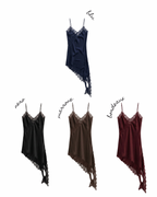 Vestito/top satin e pizzo