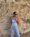 Pantaloni 55% lino 45% cotone