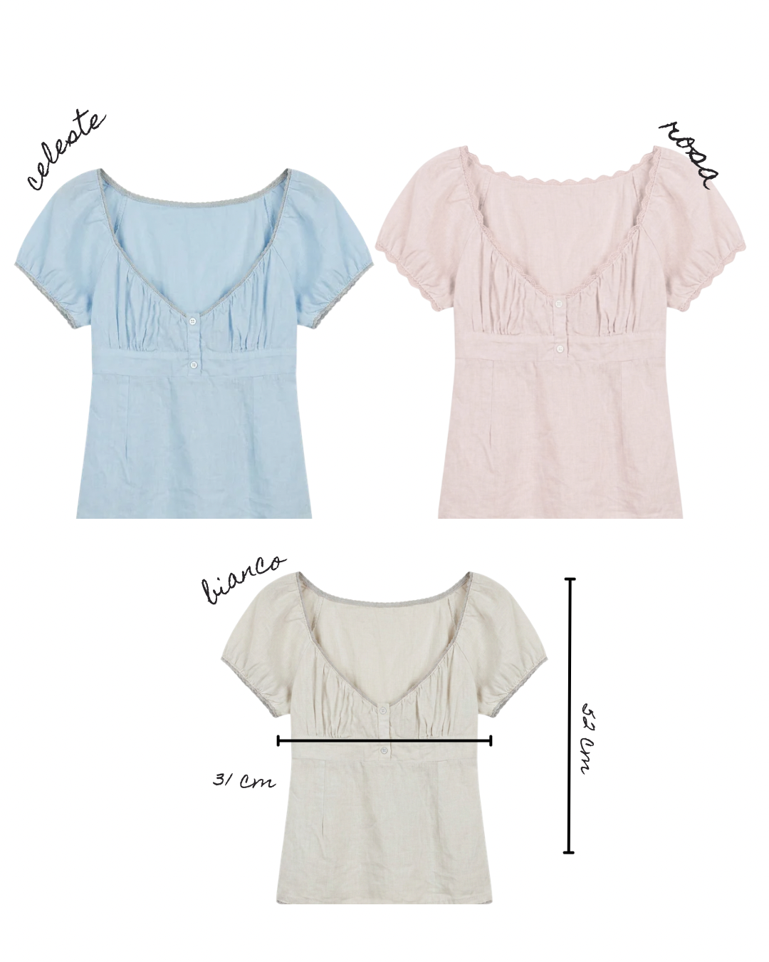 Maglietta 55% lino 45% cotone