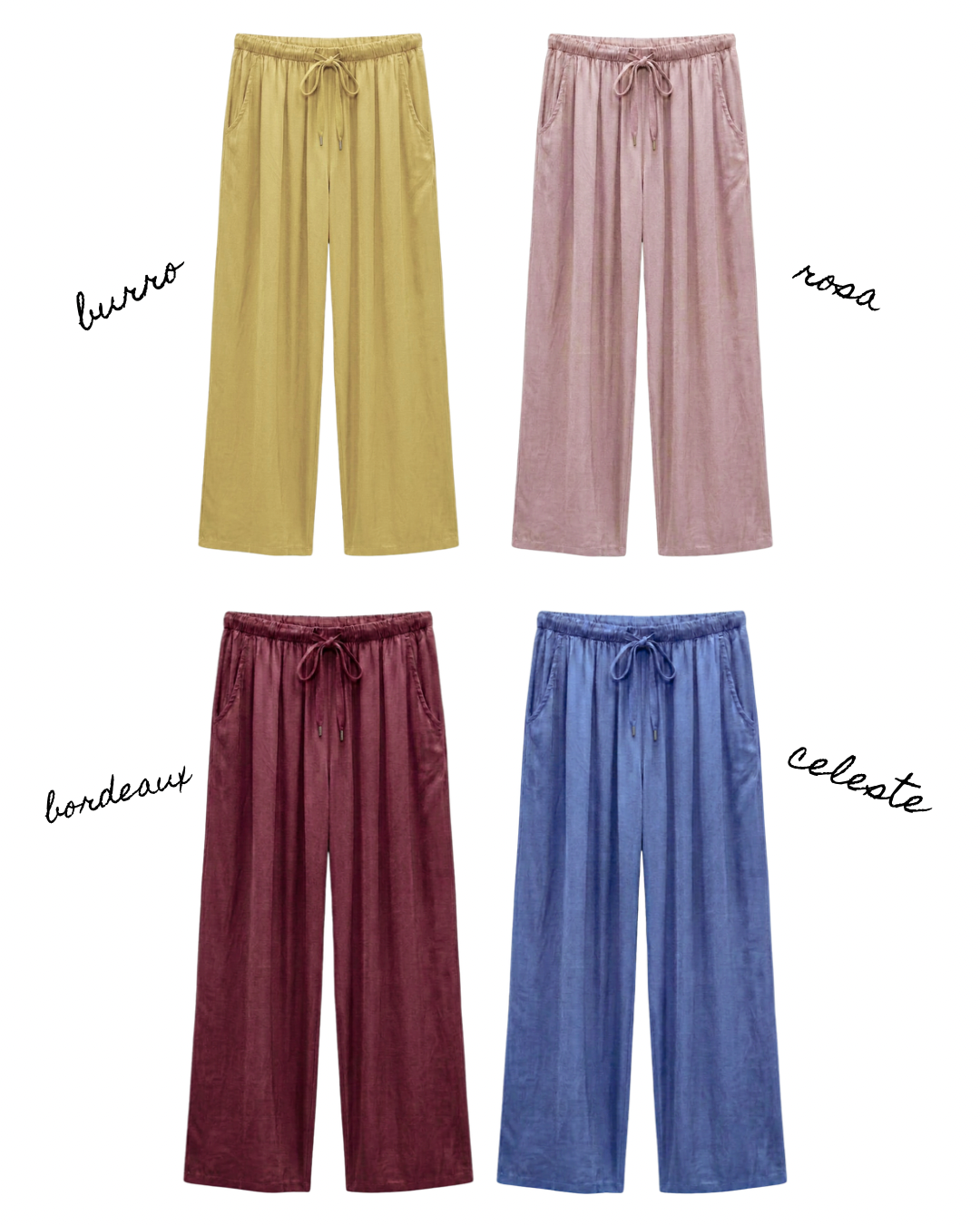 Pantaloni satin