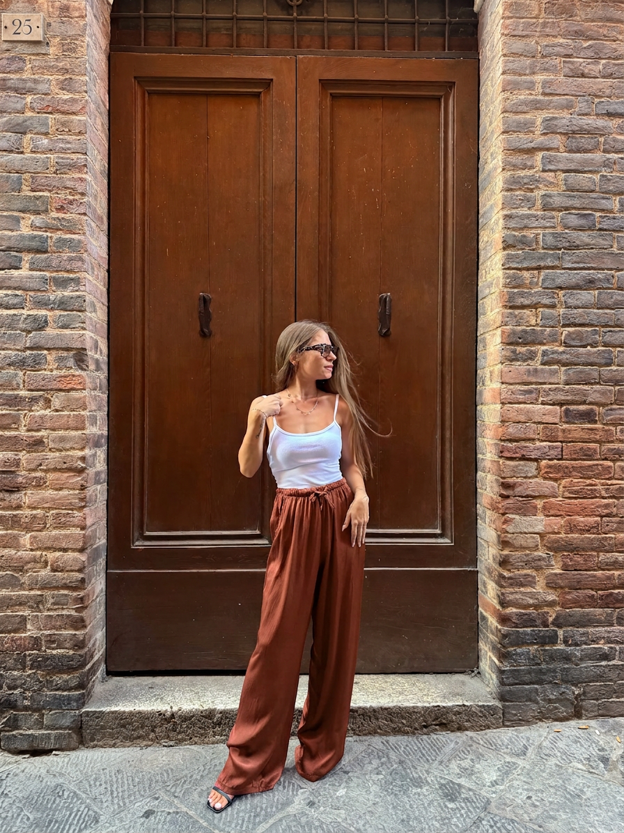 Pantaloni satin