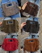 Borsa frange VERA PELLE