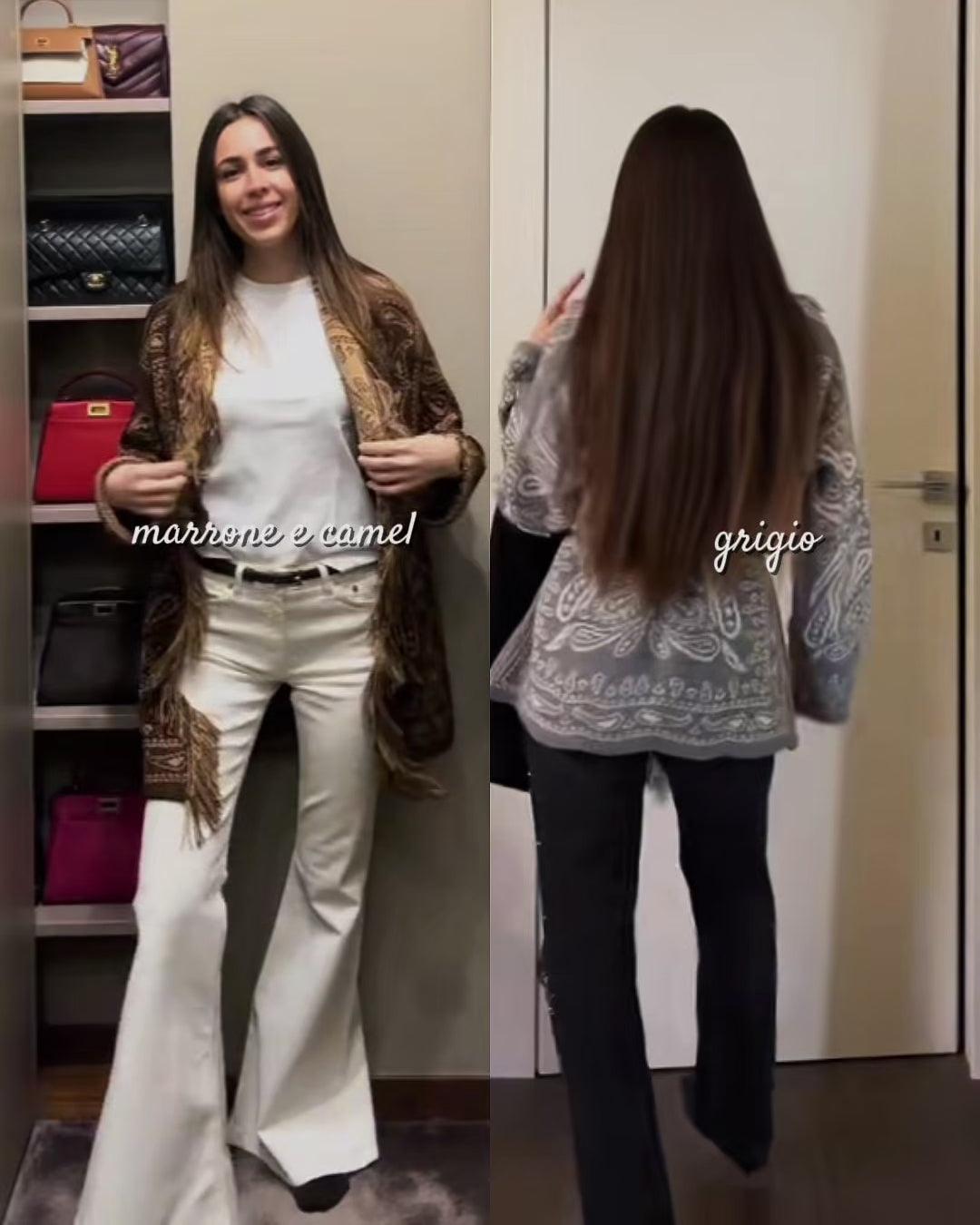 Giacca a cardigan bandana