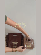 Borsa frange laminata grande
