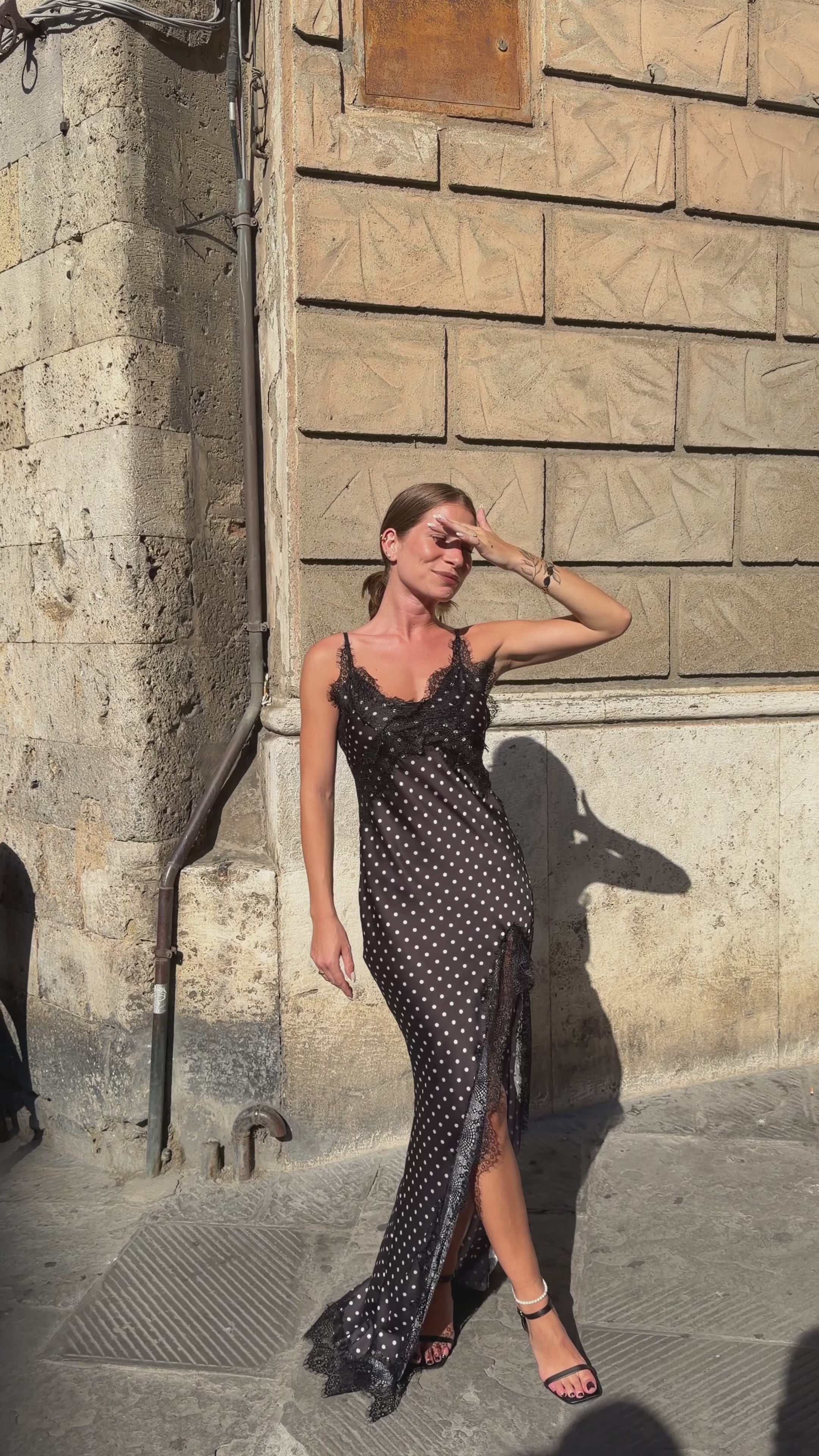 Vestito lungo pois