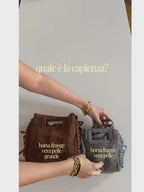 Borsa frange grande vera pelle
