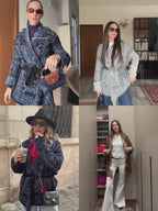 Giacca a cardigan bandana